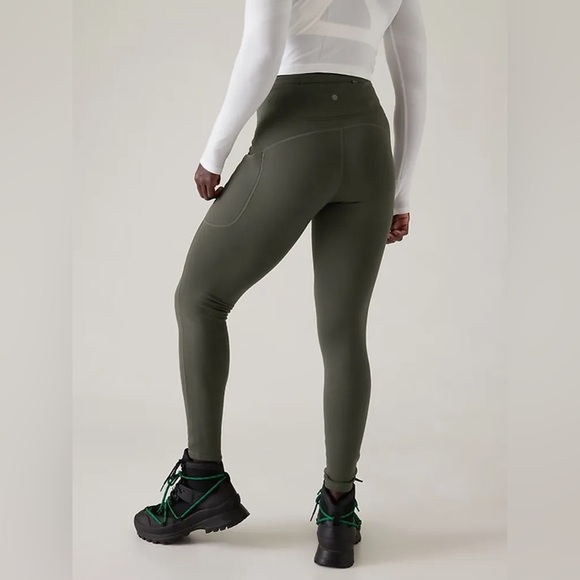 Athleta Pants - Athleta Altitude Stash Tight Polartec Power Stretch Size Small